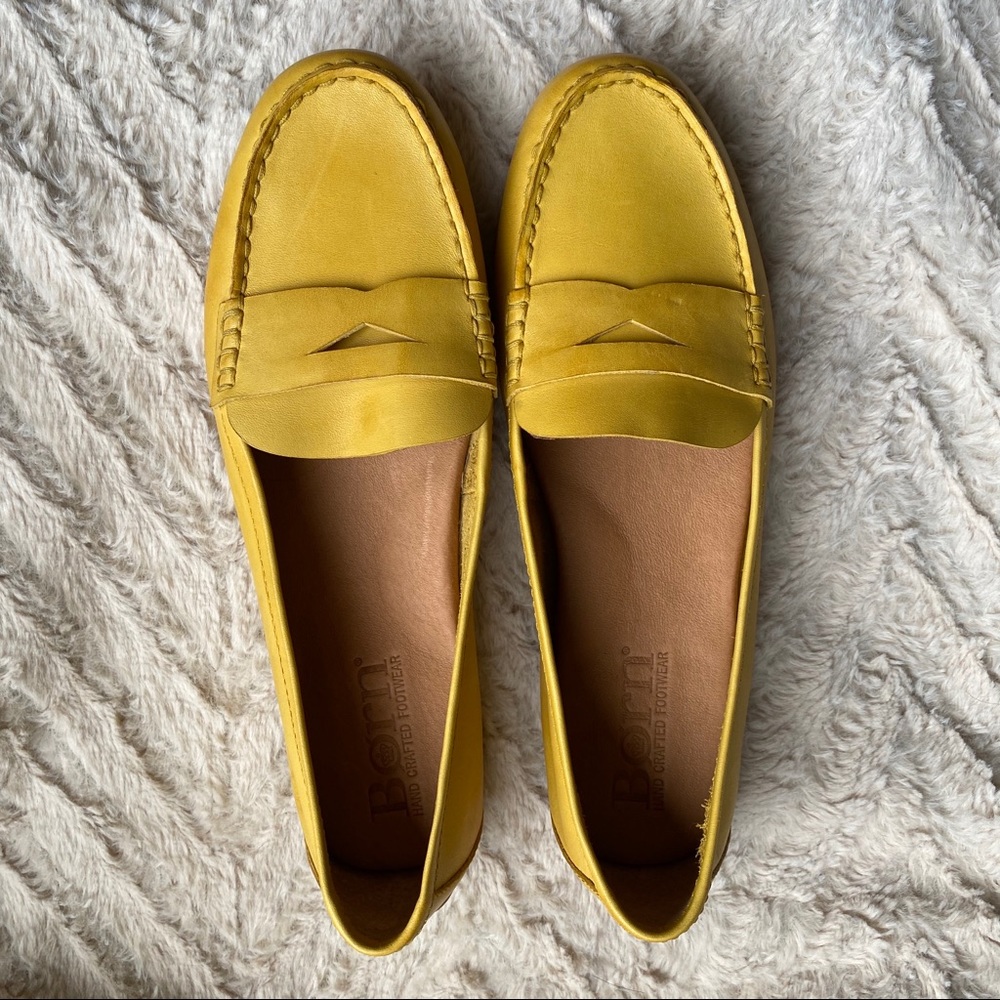 Yellow Born Loafers (size 9)